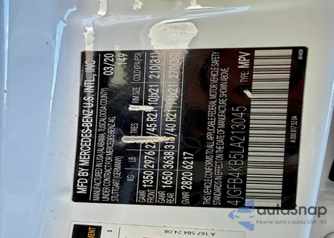 2020 Mercedes-Benz Gle 350 4Matic z USA, uszkodzony, nr VIN 4JGFB4KB5LA213045